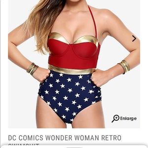 Wonder Woman One Piece retro swimsuit